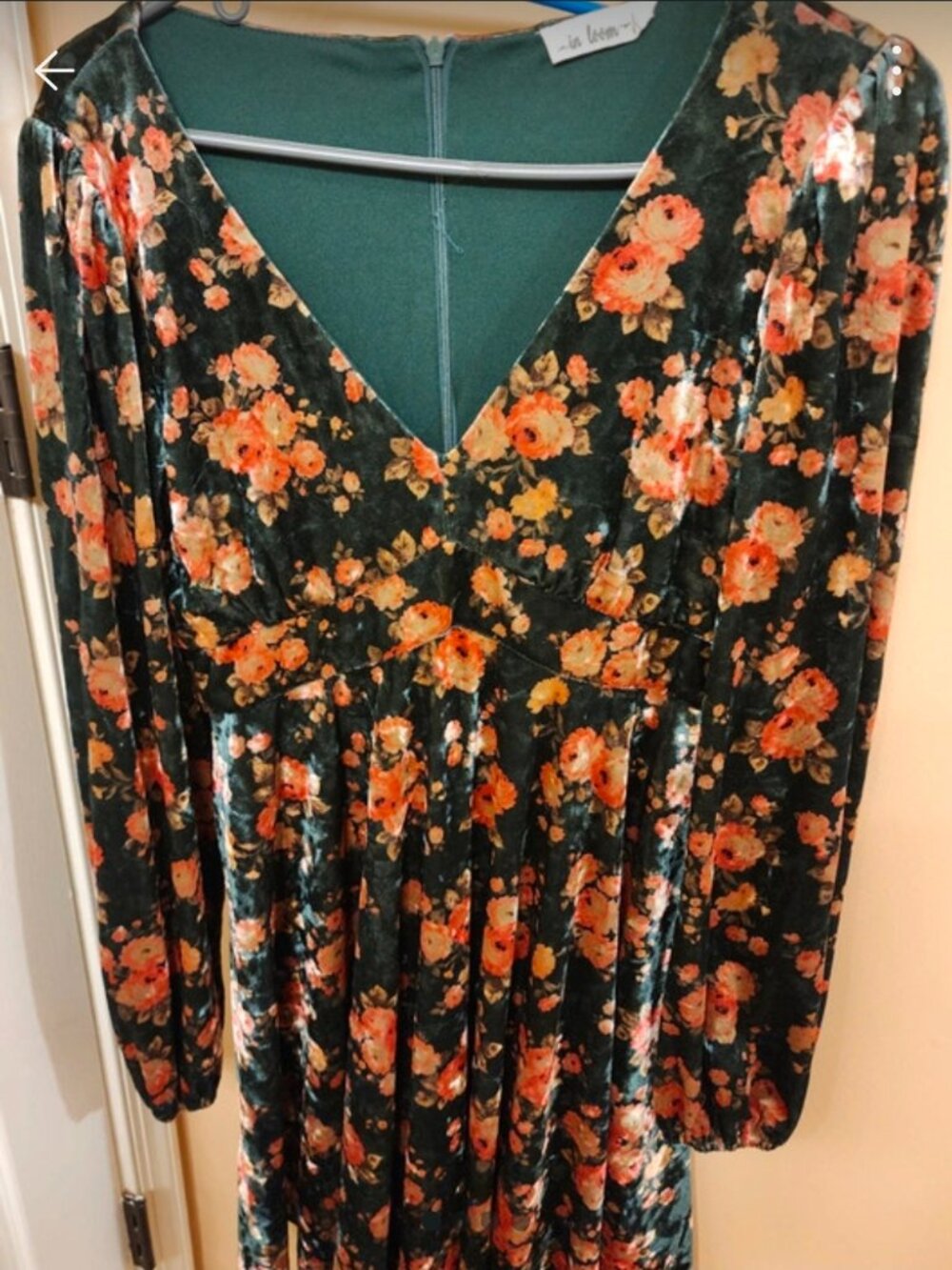 Maternity Velvet Dress
